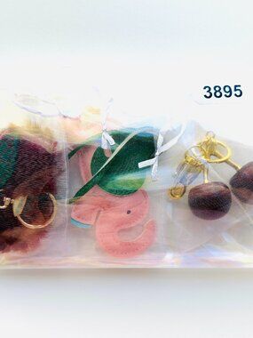 3895 BAG CHARM KEYCHAIN BAG DECOR BAG TAG SET BUNDLE